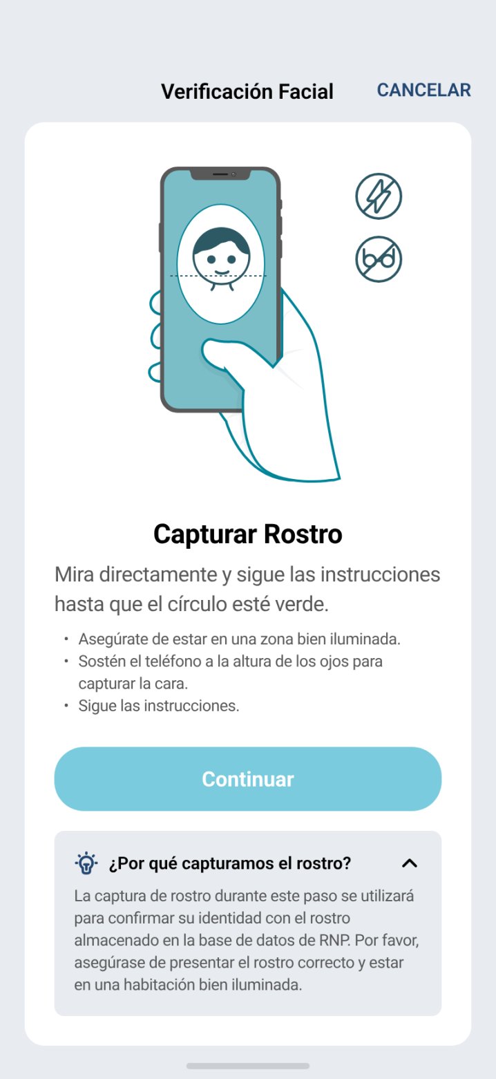 App BIEN: verificaci&oacute;n facial para activar credenciales